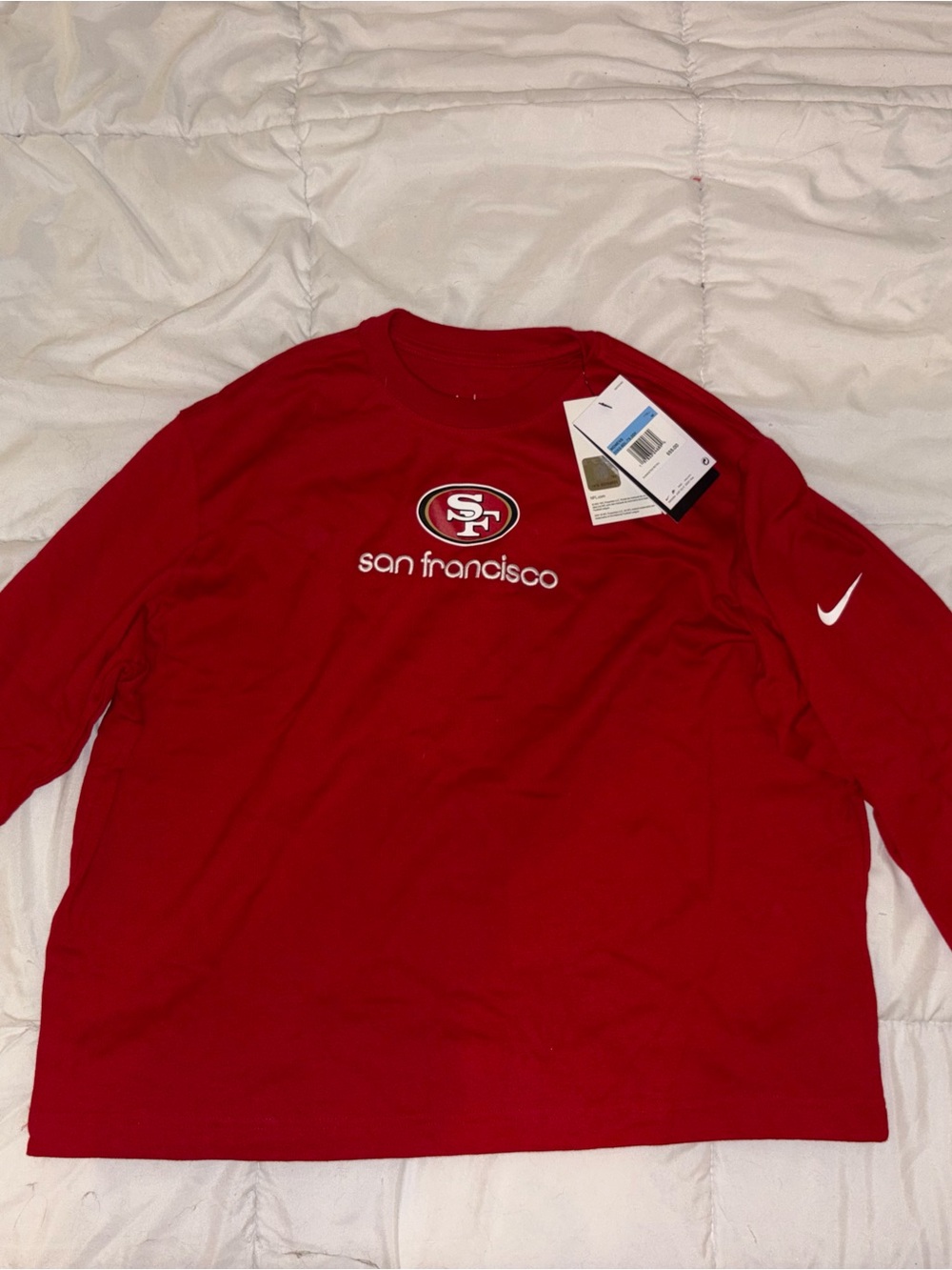 Nike Red San Francisco 49ers Logo Tee